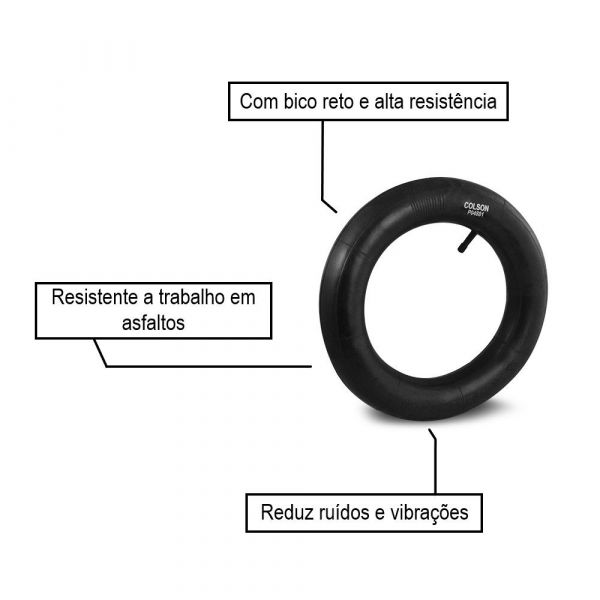 Câmara De Ar 3,25x8 para Carrinho Colson