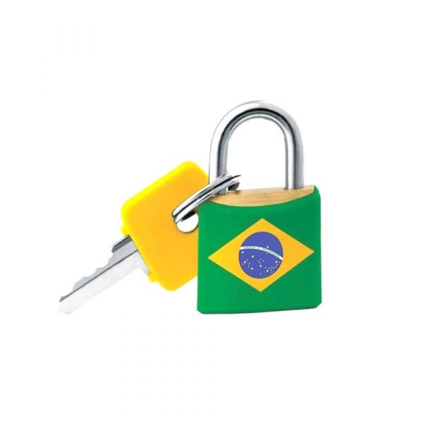 Cadeado Cores 20mm Bandeira Pado