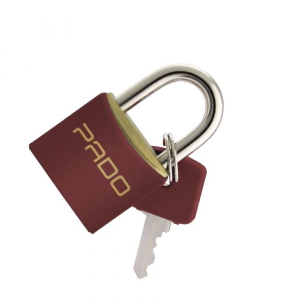 Cadeado Cores 35mm Vermelho com Chave Pado