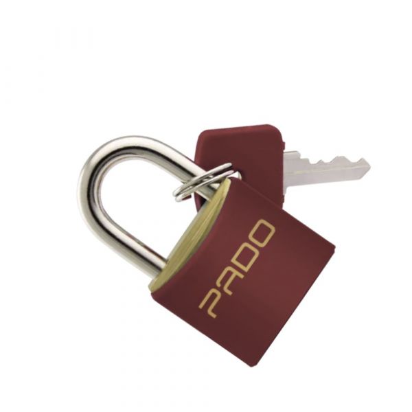 Cadeado Cores 35mm Vermelho com Chave Pado