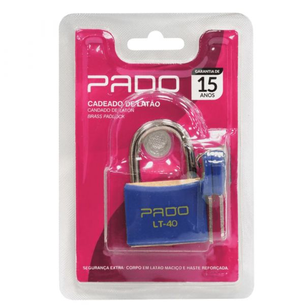 Cadeado de Latão LT40 Azul Pado