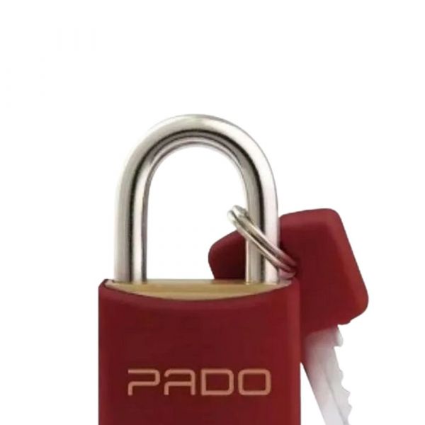 Cadeado Latão 25mm Vermelho Pado