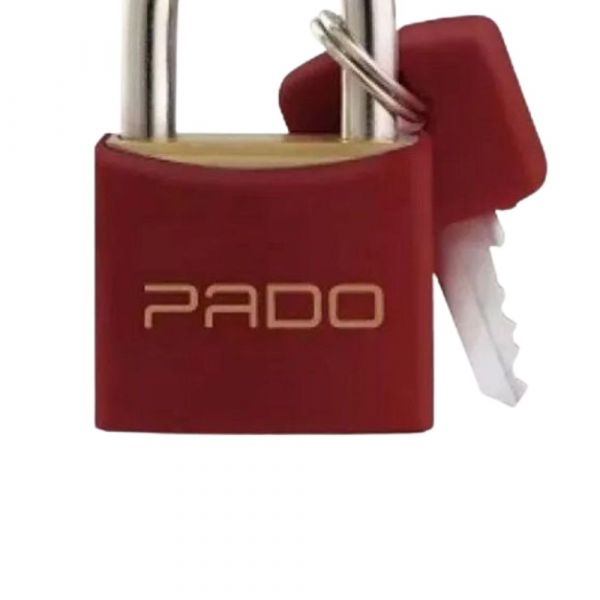 Cadeado Latão 25mm Vermelho Pado