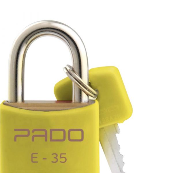 Cadeado SM LT-35mm Amarelo Pado