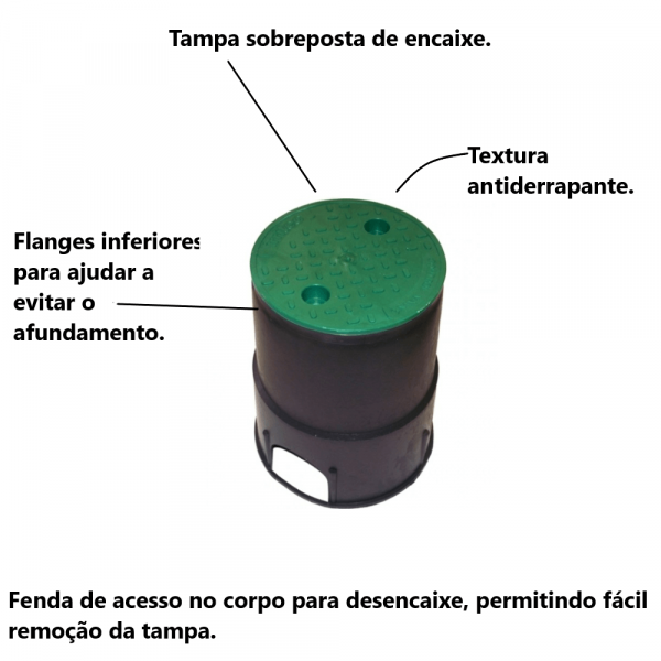Caixa Circular para Válvula 6