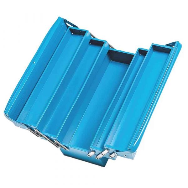Caixa de Ferramentas Sanfonada Azul Com 5 Gavetas Tramontina  