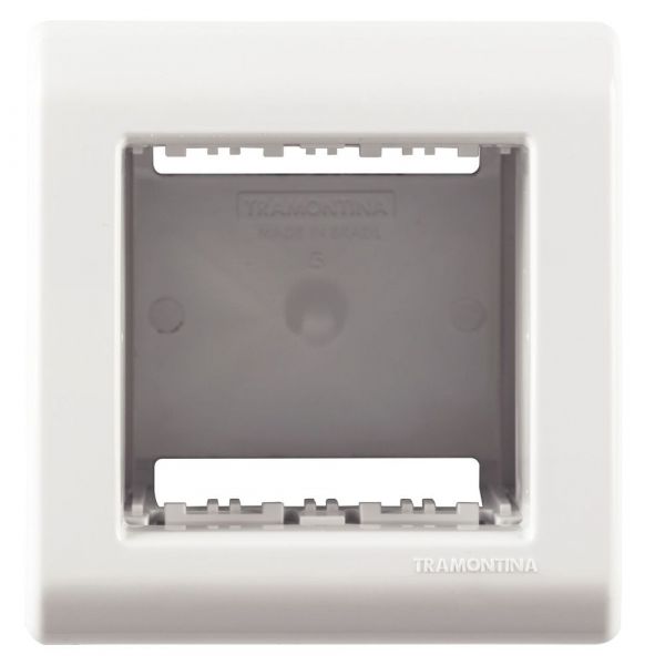 Caixa de Sobrepor 2 Postos LizFlex Branca Tramontina 