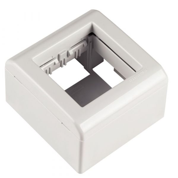 Caixa de Sobrepor 2 Postos LizFlex Branca Tramontina 