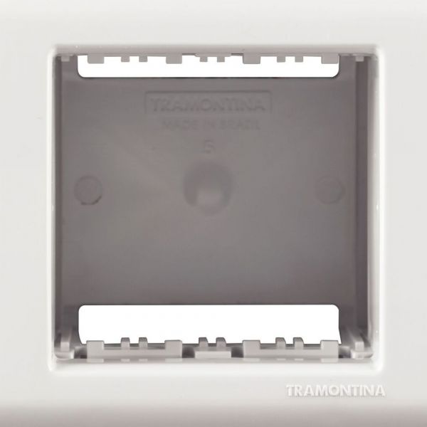 Caixa de Sobrepor 2 Postos LizFlex Branca Tramontina 