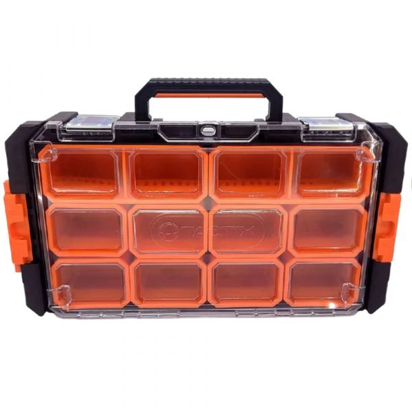 Caixa Organizadora Modular para Ferramentas 12 Compartimentos Tactix Amatools