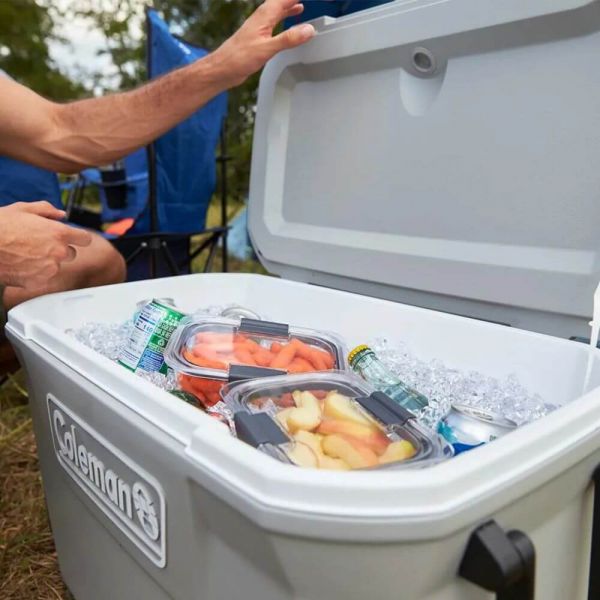 Caixa Térmica com Rodas 58,7L Silver Ash Coleman