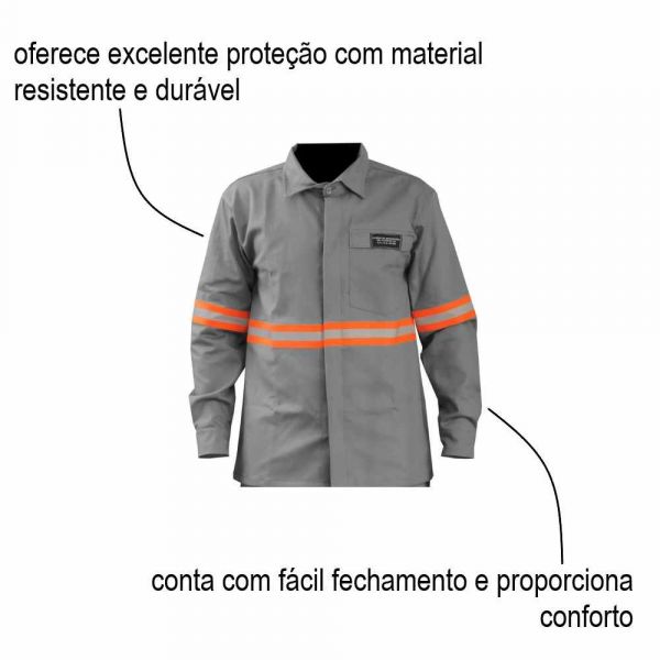 Camisa Cinza Tamanho M NR10 C.A 36.300 Nexus