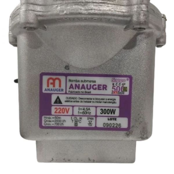 Caneca para Bomba Anauger Sappo Ecco 500 Slim Extreme 220V/60Hz Anauger