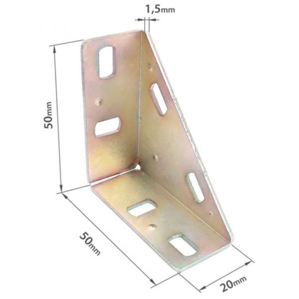 Cantoneira Angular Multiuso 50x20 x 1,5mm Minubras