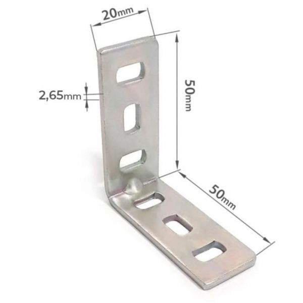 Cantoneira de Reforço 20x50x50x2,65mm Minubras 