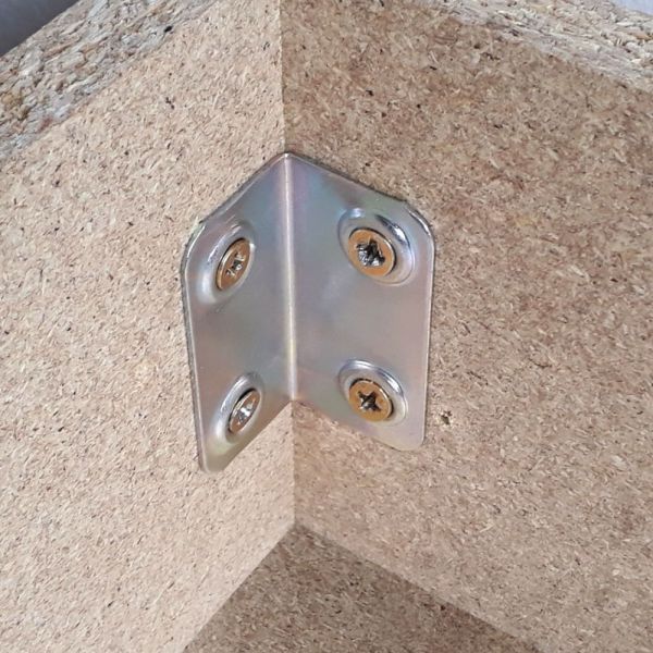 Cantoneira de Reforço para Móveis 20x40x1mm Minubras 