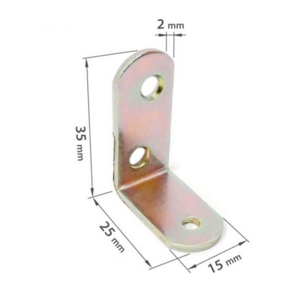 Cantoneira de Reforço para Móveis 35x25 X 15x2mm Minubras