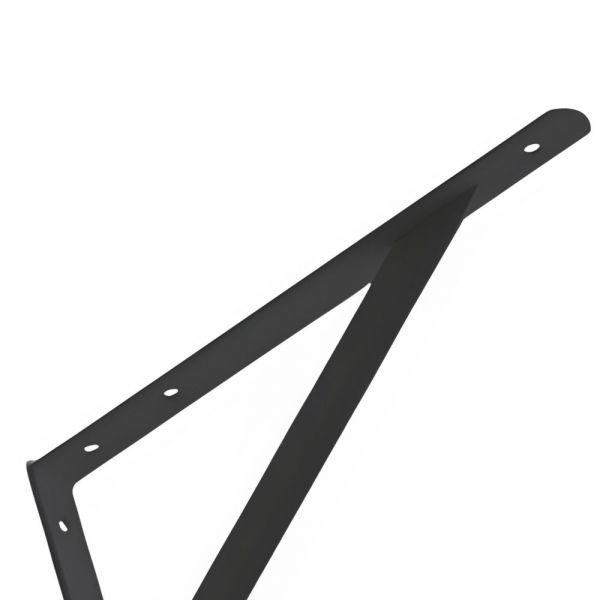 Cantoneira Preta De Ferro Leve 40 cm Hayner 