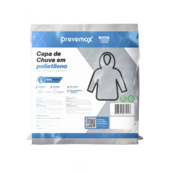 Capa de Chuva Transparente Prevemax
