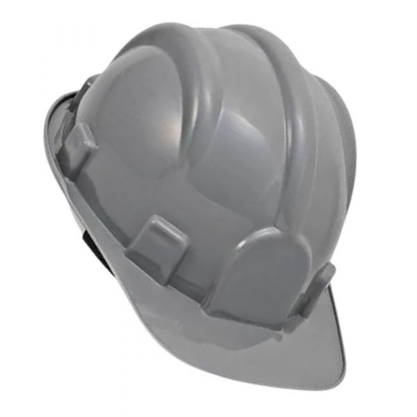 Capacete Aba Frontal com Carneira Cinza Plastcor 
