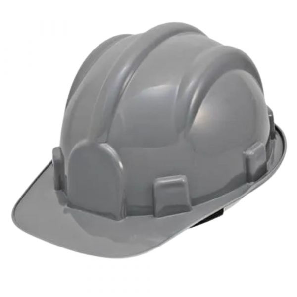 Capacete Aba Frontal com Carneira Cinza Plastcor 