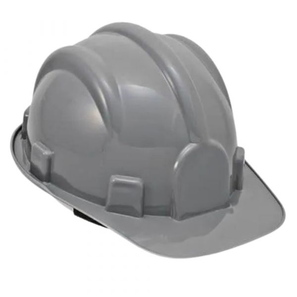 Capacete Aba Frontal com Carneira Cinza Plastcor 