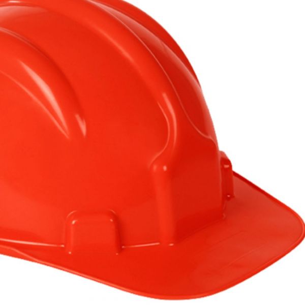 Capacete Aba Frontal com Carneira Vermelho Plastcor