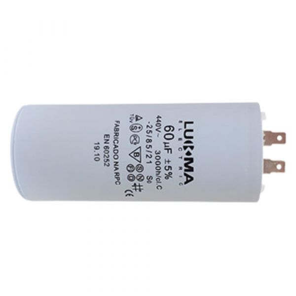 Capacitador Permanente 60UF 440V Lukma