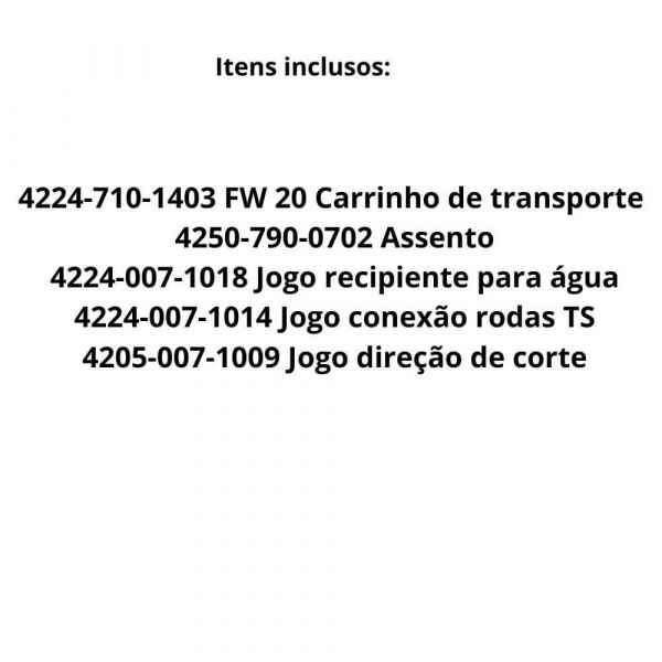 Carrinho de Transporte FW20800 para TS420 42242000038 Stihl 