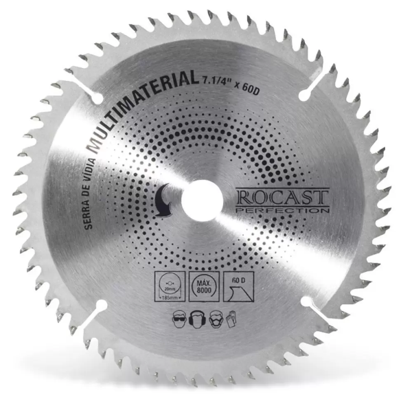 Serra Circular Vidia Multimateriais 7 1/4X60D Roscat