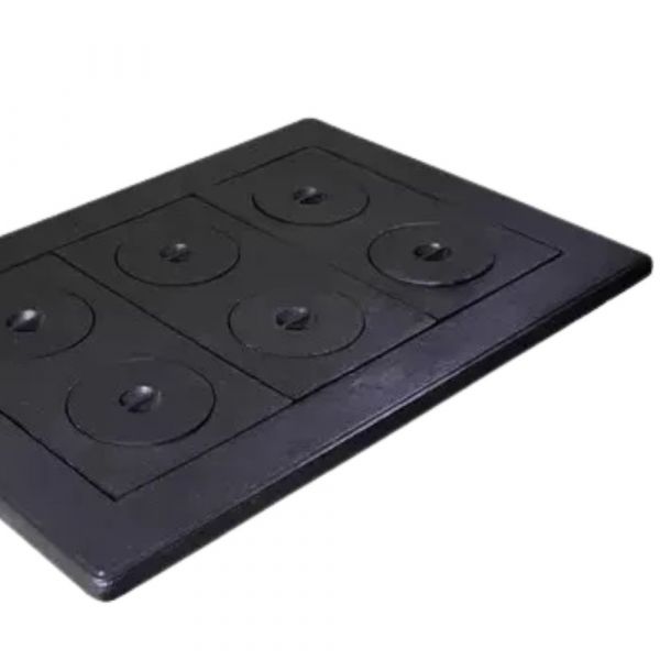 Chapa Econômica Fogão Lenha 6 Furos Santa Barbara