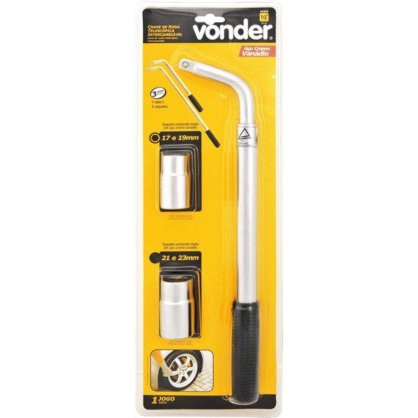 Chave de Roda Telescópica Intercambiável- Vonder