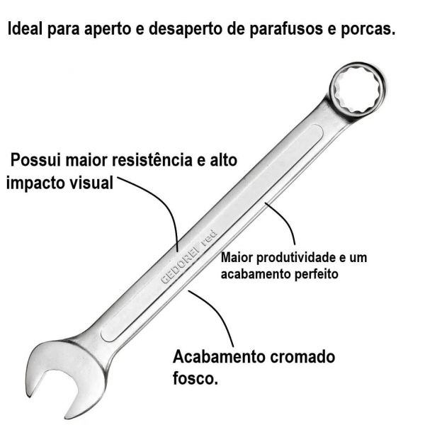 Chave Combinada 16mm Gedore