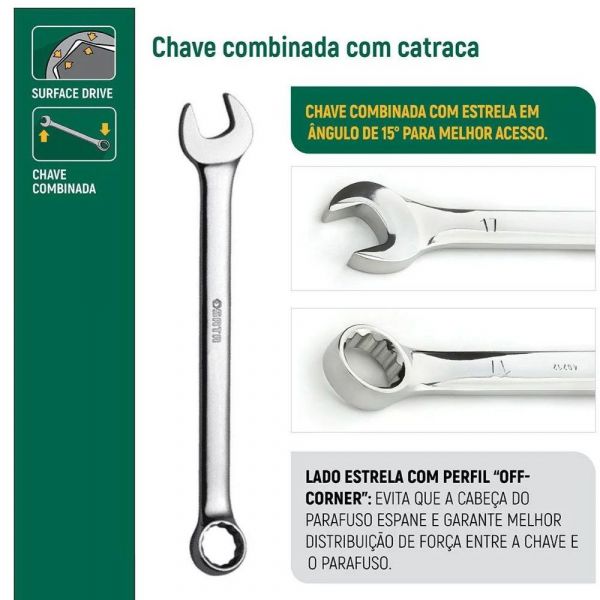 Chave Combinada 55mm Sata ST40251G 