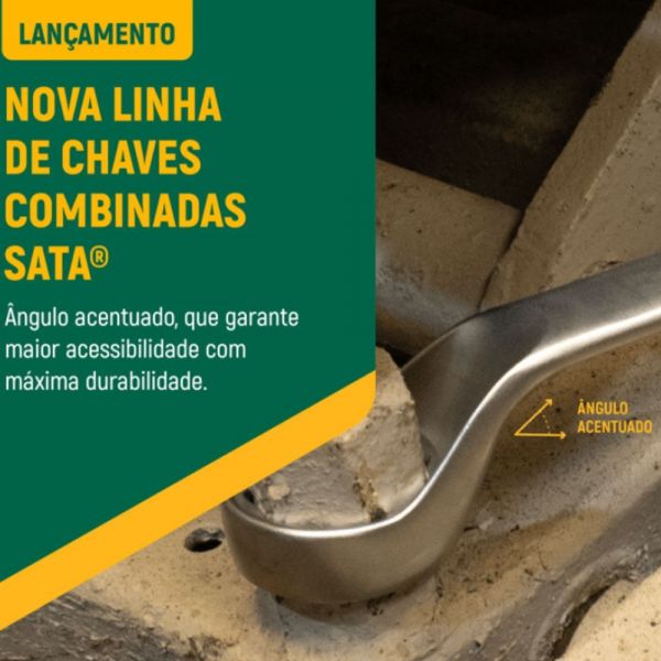 Chave Combinada Angulada 45° 24mm Sata