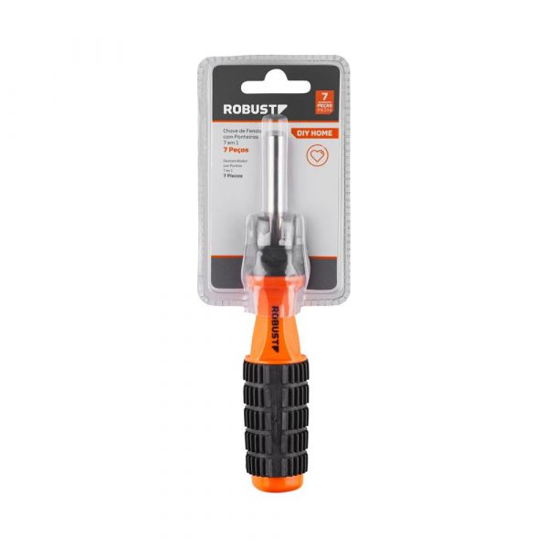 Chave de Fenda com Ponteiras 7 em 1 Robust