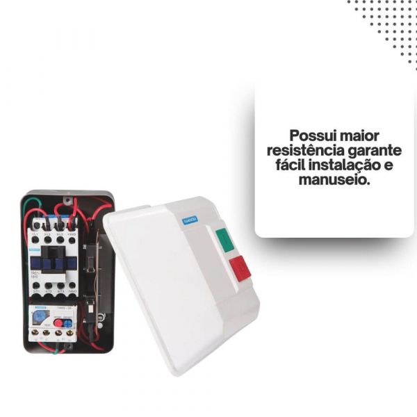 Chave de Partida Trifásica TRQ3-5,5P 220V 0,33CV 1,25~2A Tramontina 