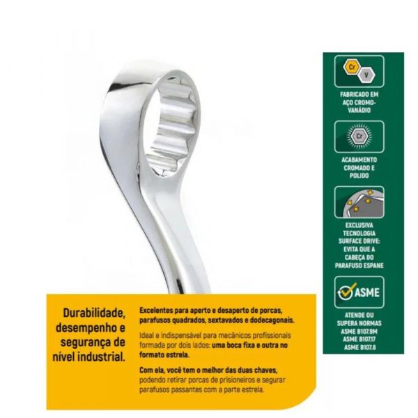 Chave Estrela Espelhada 10 X 11mm  Sata
