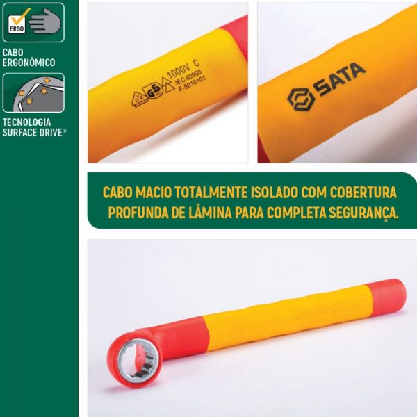 Chave Estrela Isolada Uma Boca 14mm Sata