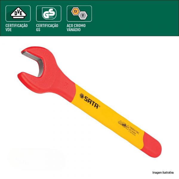 Chave Fixa Isolada Uma Boca 22mm Sata