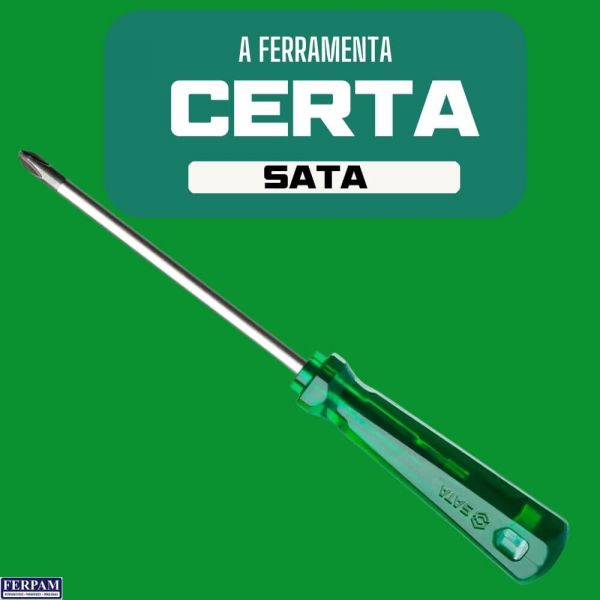 Chave Phillips Sata PVC 3/8X6” Sata