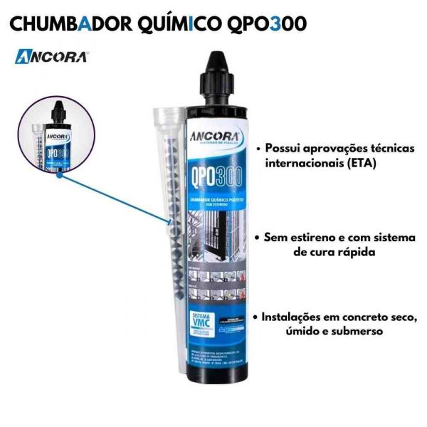 Chumbador Químico Qpo300 300ml Ancora