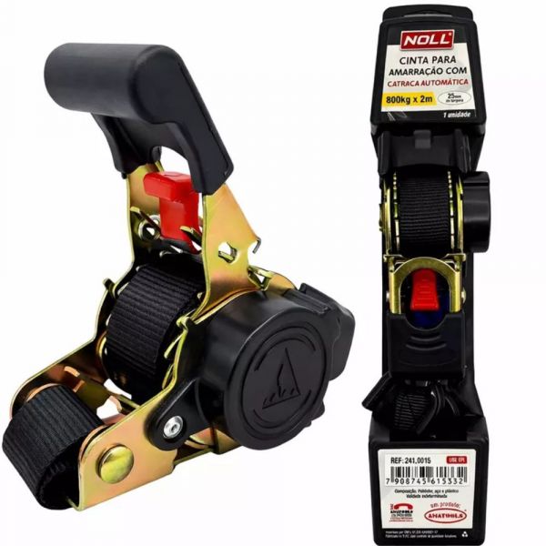 Cinta para Amarração com Catraca Automática 800Kg x 2 Metros Amatools 