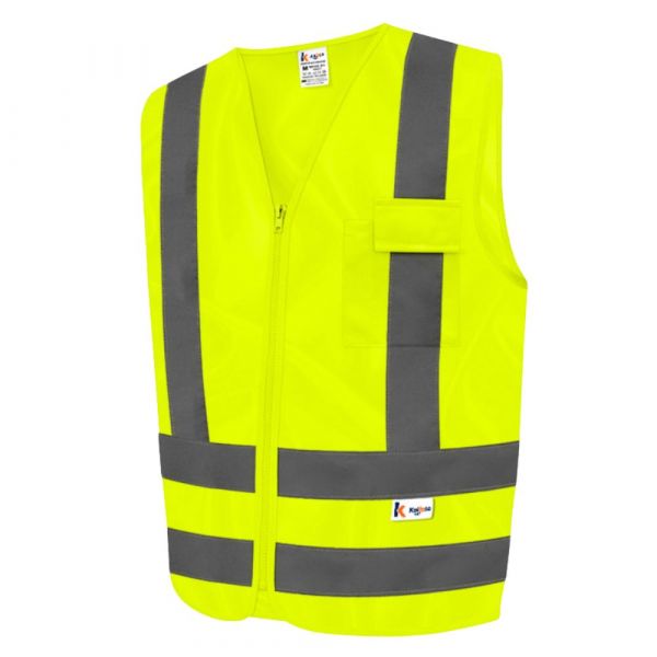 Colete Refletivo Amarelo com Bolso Tamanho XG Kalipso