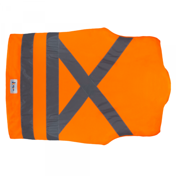 Colete de Sinalização Refletivo com 1 Bolso Laranja Tamanho XXG Kalipso