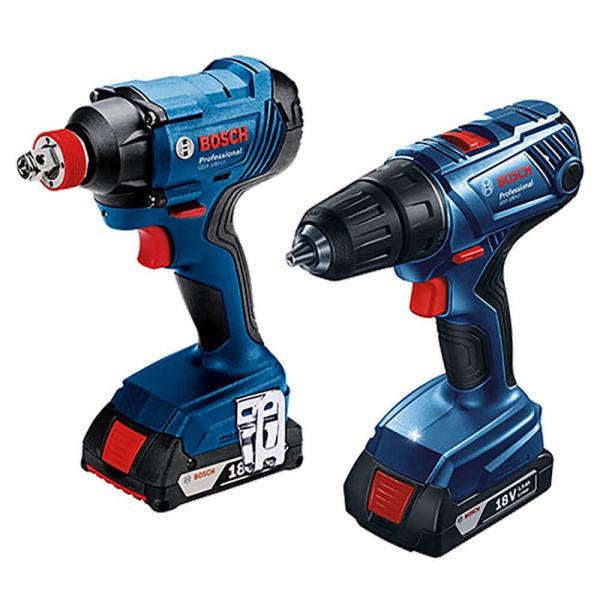 Kit Bosch Parafusadeira GSB 180-LI e Chave de Impacto GDX 180-LI