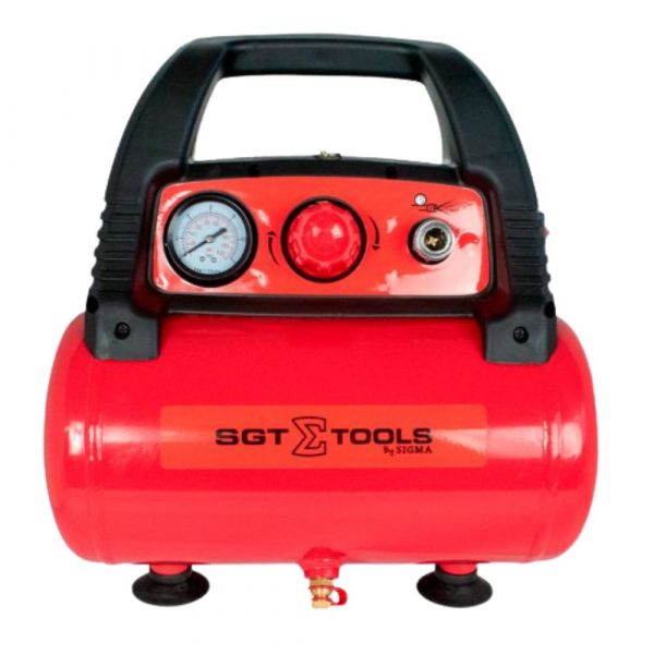 Compressor de Ar Isento de Óleo 6L 1,5HP 6PCM 220V Sigma Tools