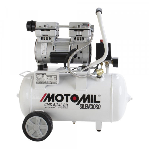 Compressor Odontológico Isento de Óleo 24 Litros 220V CMS-5/24BR Motomil Tekna