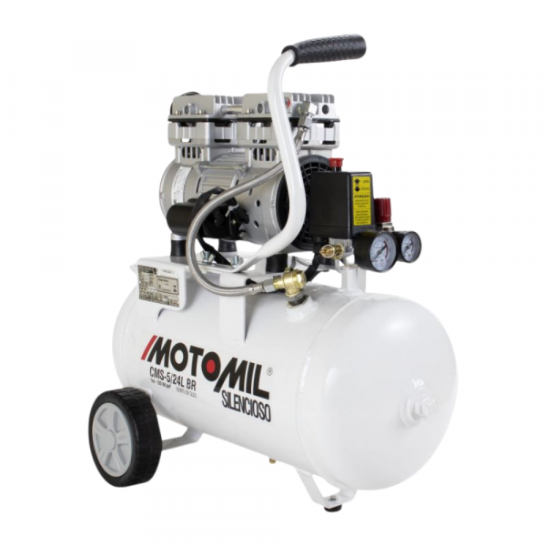 Compressor Odontológico Isento de Óleo 24 Litros 220V CMS-5/24BR Motomil Tekna
