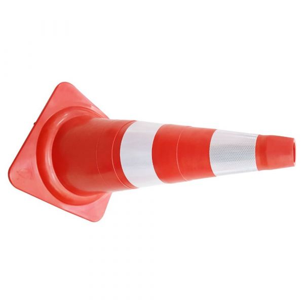 Cone Sinaliazação Flexível sem Furo NBR 15.071 75cm Plastcor